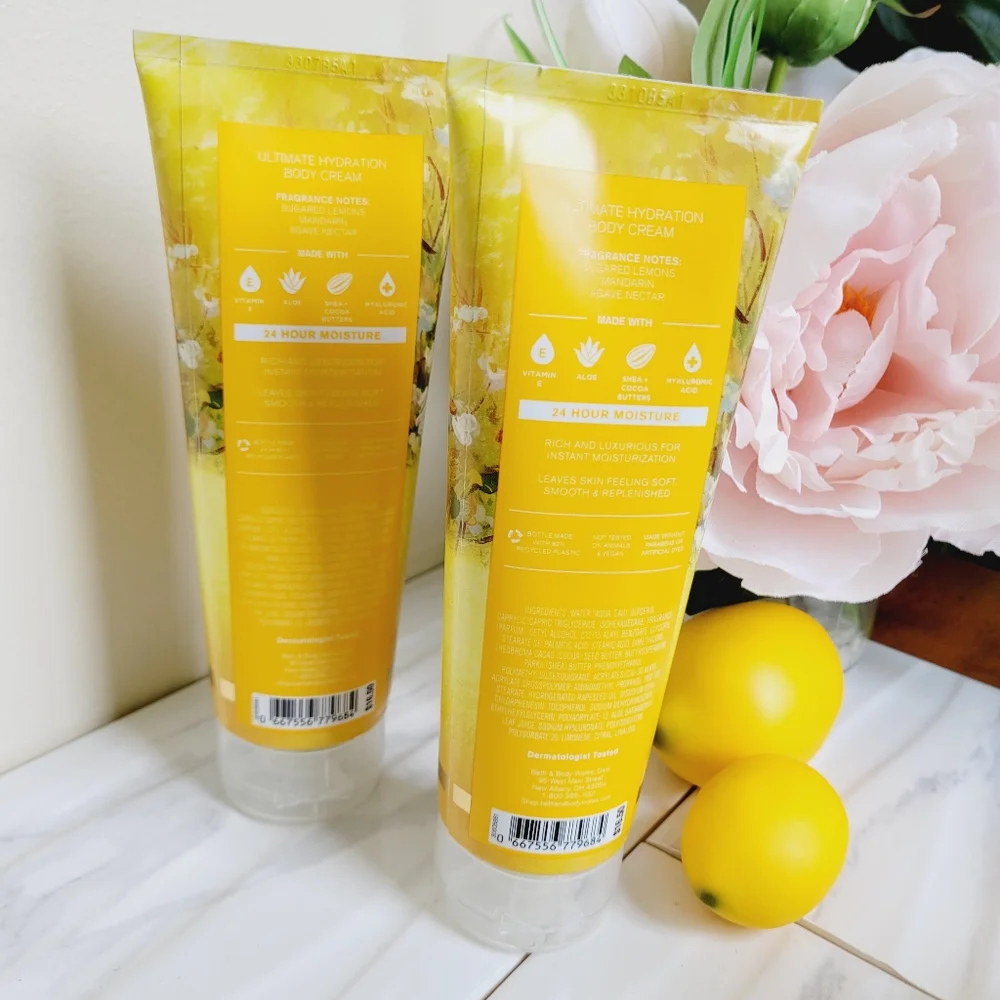 Sunwashed Citrus Body Cream Sunshine & Lemons Foaming Soap Bath & Body Works Nwt